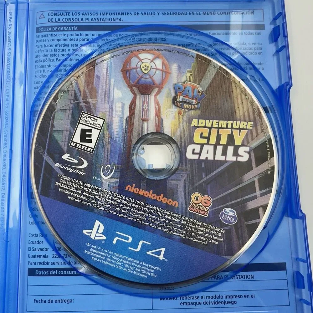 Sony Playstation 4 (PS4) Paw Patrol The Movie Adventure City Calls TESTED WORKS